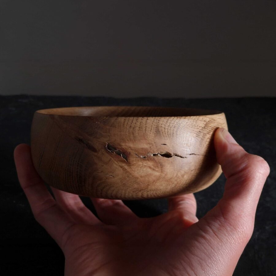 size of small oak bowl