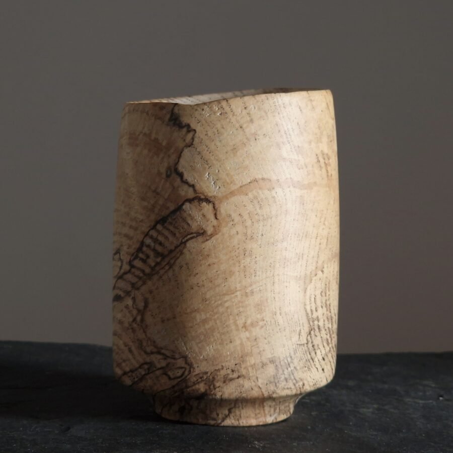Beautiful spalted ash vessel