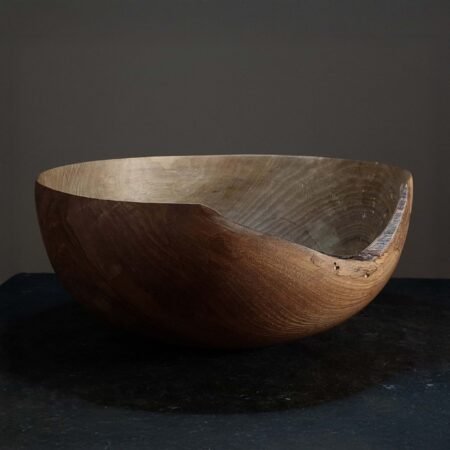 Walnut wood bowl live edge 01 scaled