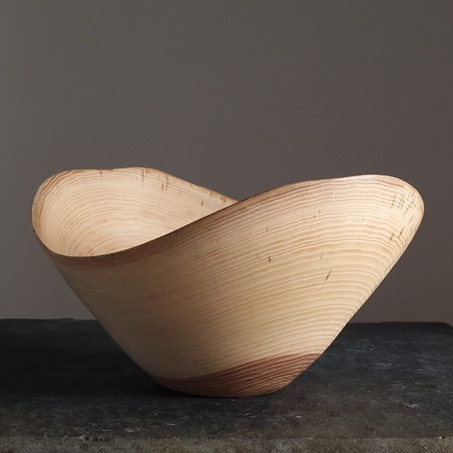 Ash wood live edge bowl