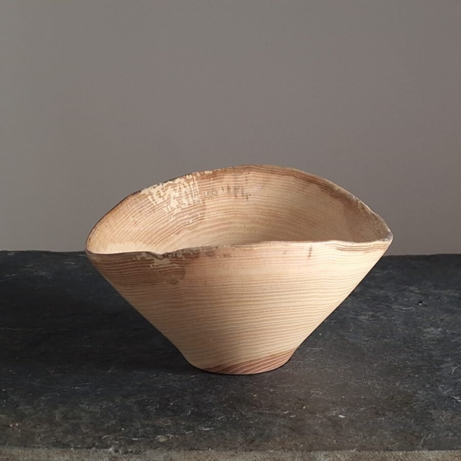 An Ash wood live edge bowl