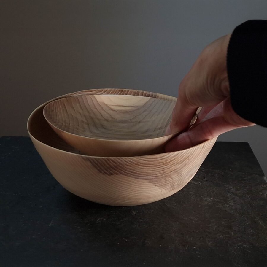 Nested Ash Bowls