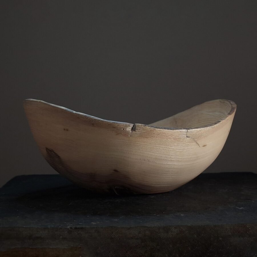 Knotty Ash Live Edge Wood Bowl
