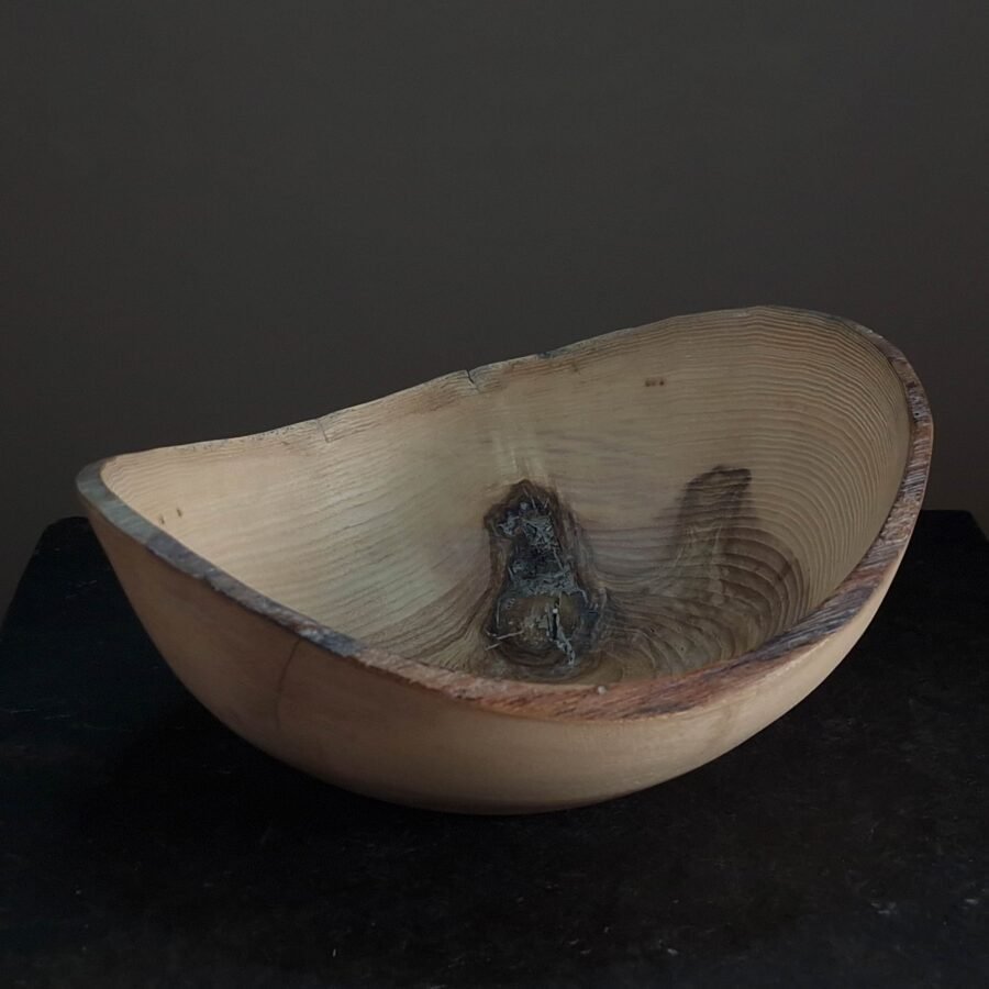 Knotty Ash Live Edge Wood Bowl