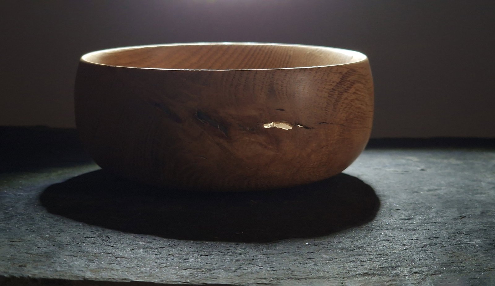 Small Oak Bowl knot details artistic light