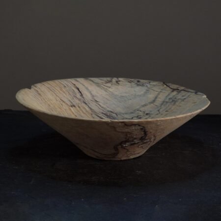 Small spalted ash bowl 03 scaled