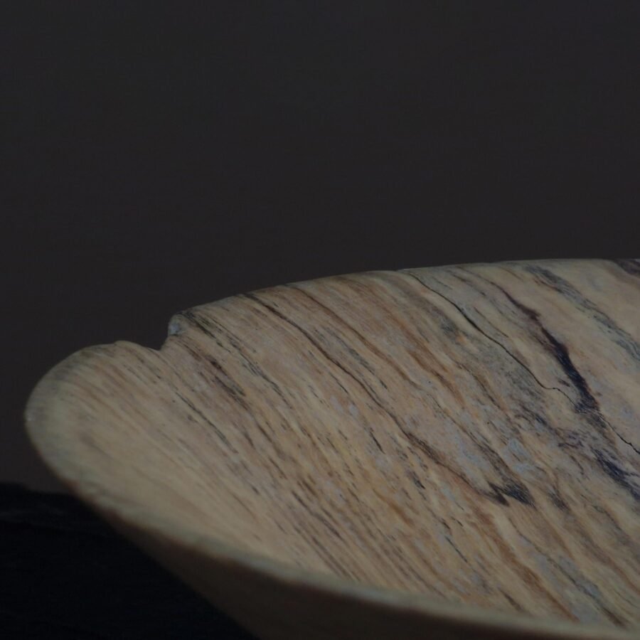 Close up -Small Spalted Ash Bowl