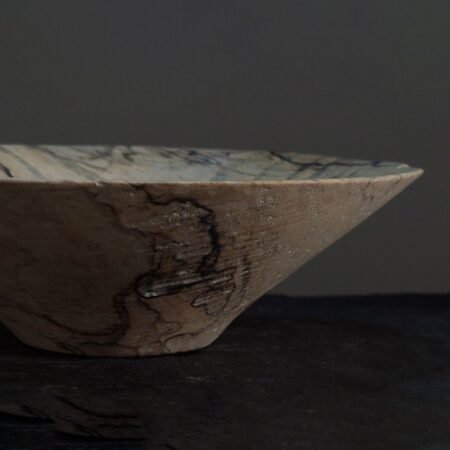 Small spalted ash bowl 06 scaled