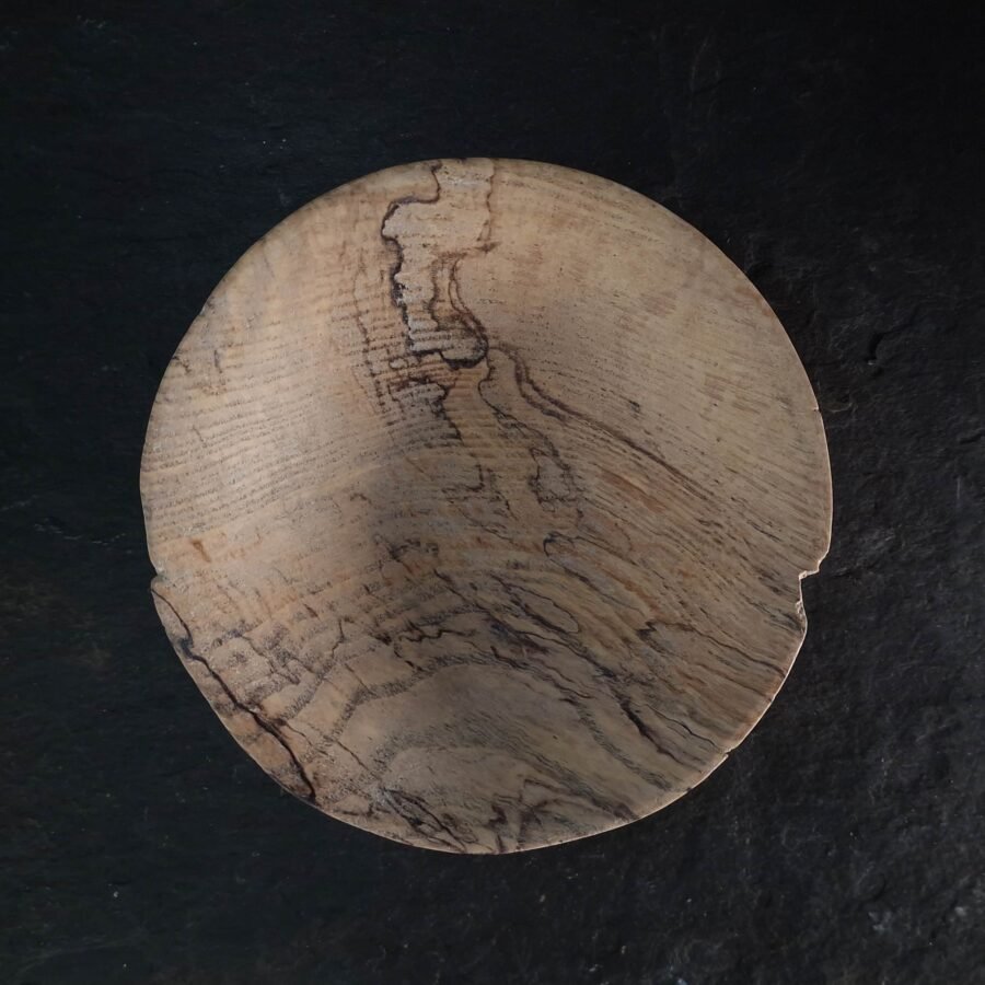top view of Small Spalted Ash Bowl