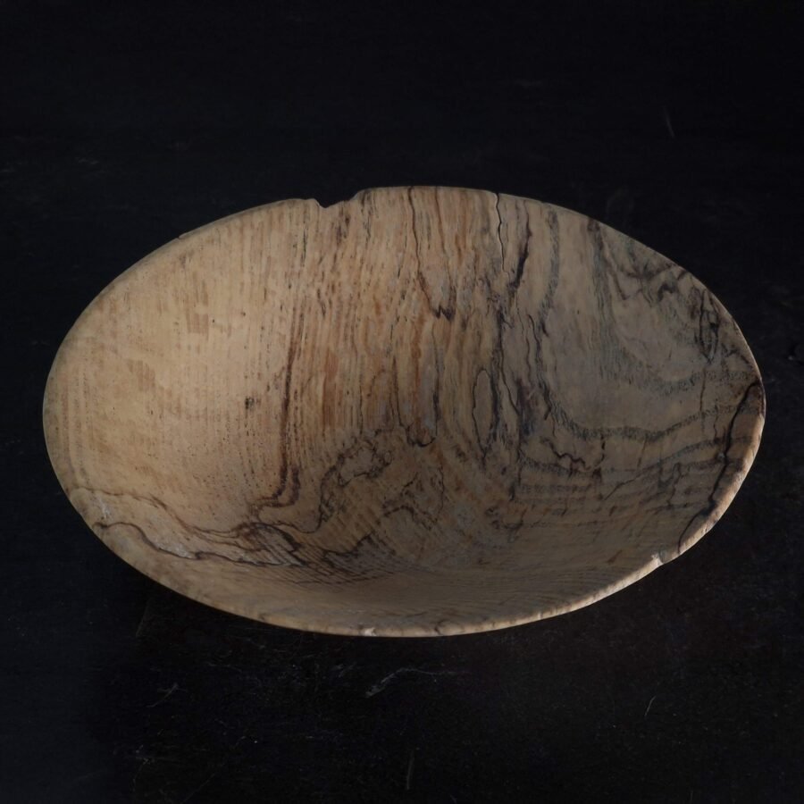 Small Spalted Ash Bowl - above