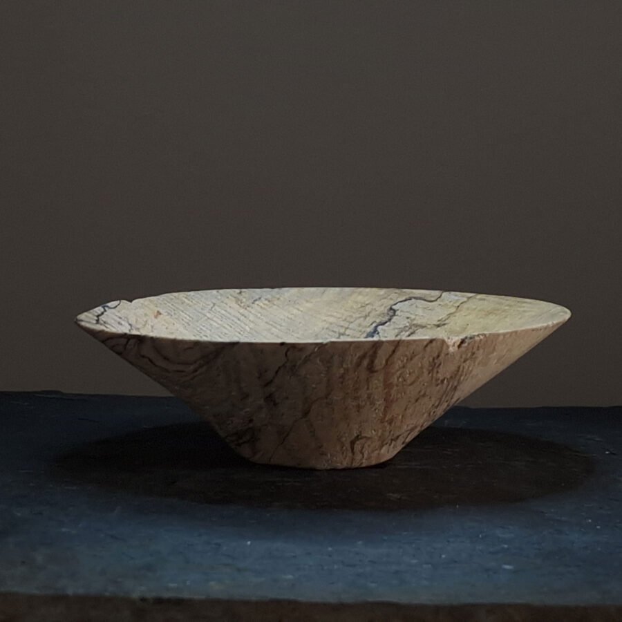 Small Wooden Spalted Ash Bowl