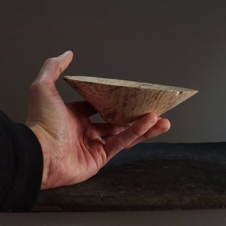 Small spalted ash bowl 18 scaled