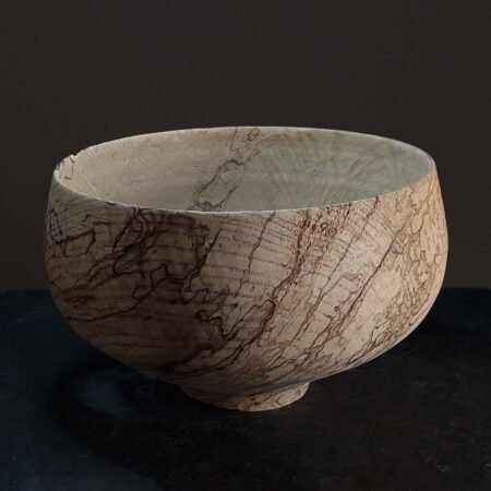 Spalted Ash Wooden Bowl Vessel 01 scaled