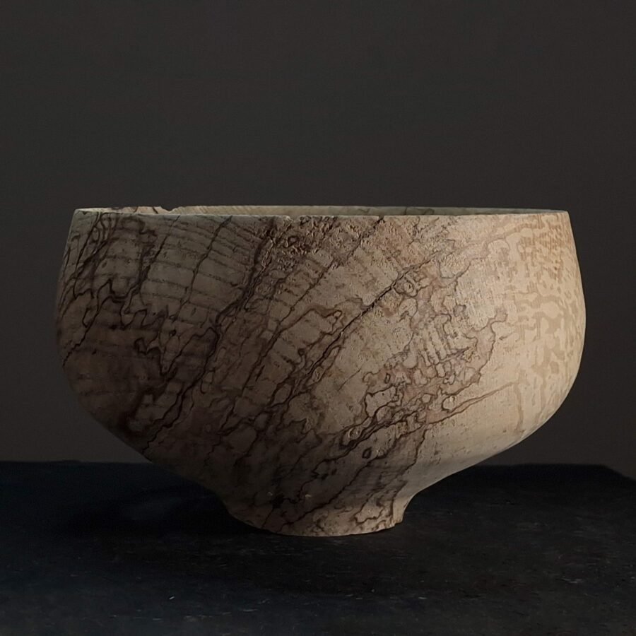 Handcrafted Large Spalted Ash Vessel