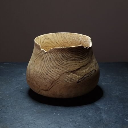 Spalted Ash Wooden Vase Vessel 02