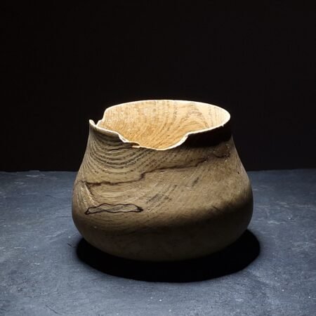 Spalted Ash Wooden Vase Vessel 05