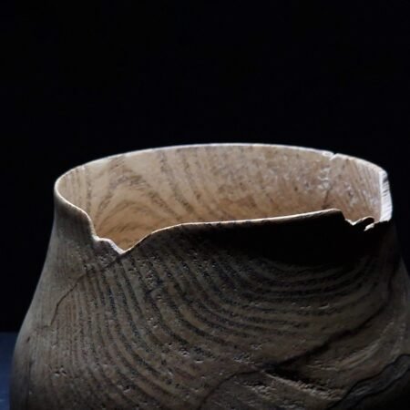 Spalted Ash Wooden Vase Vessel 07 scaled