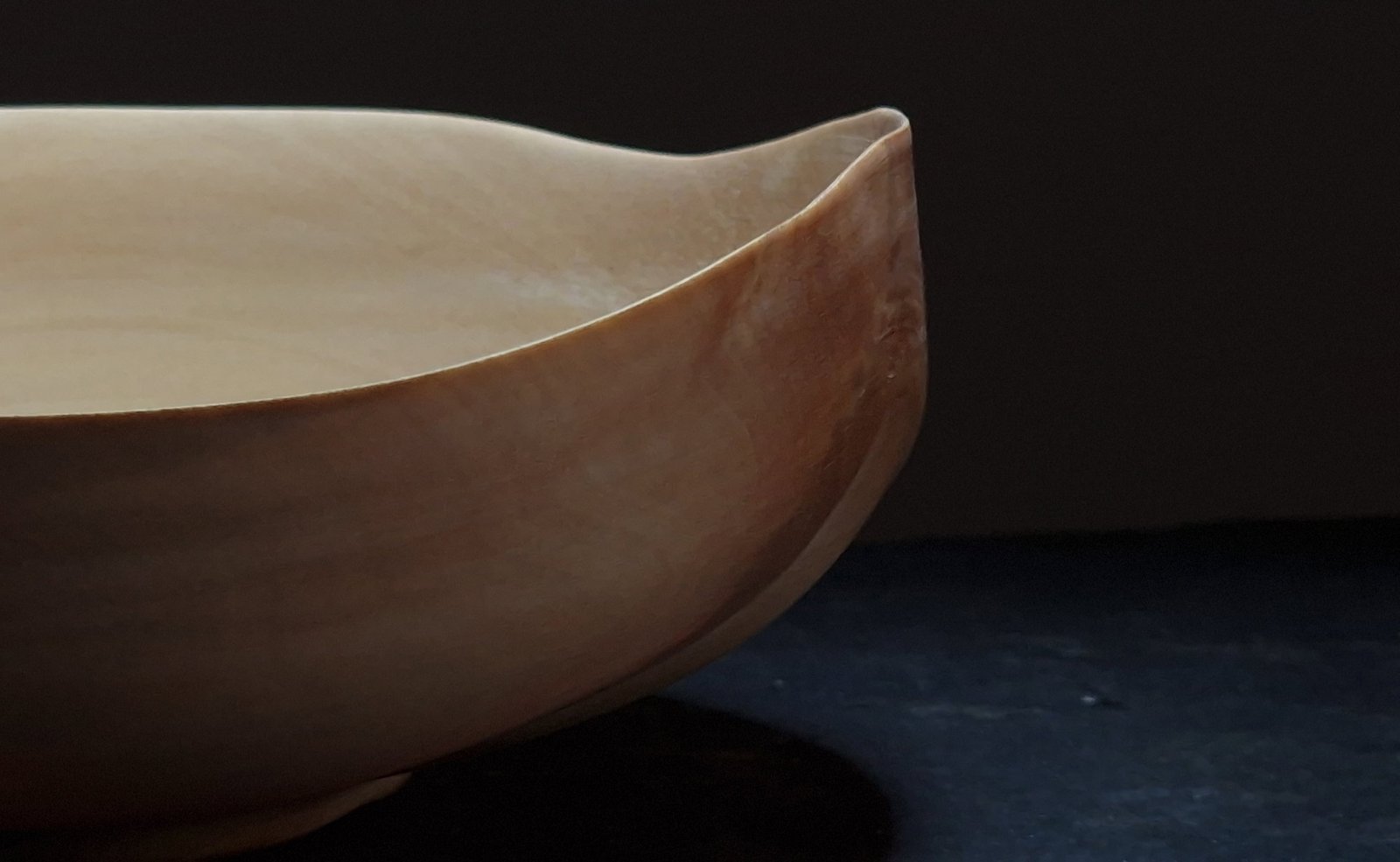 Turned Artistic Birch Wood Bowl