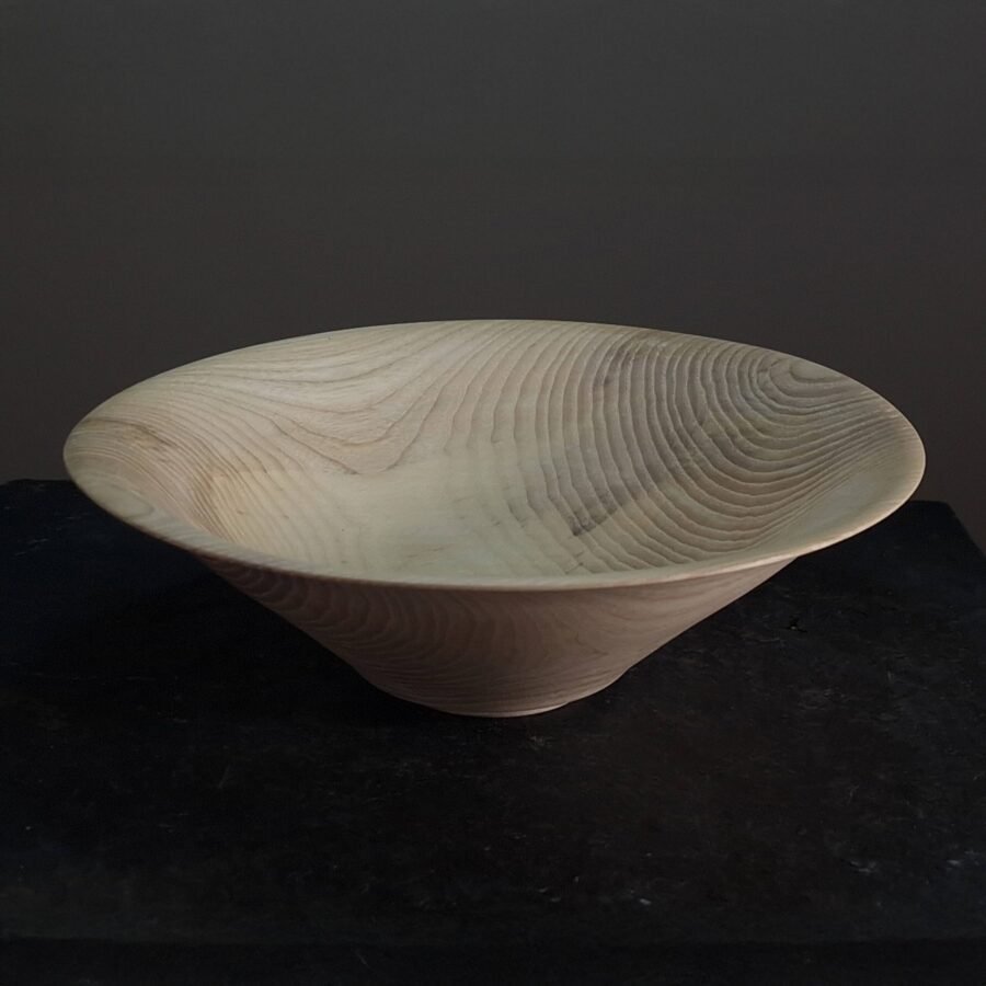 beautiful wide Ash wood bowl