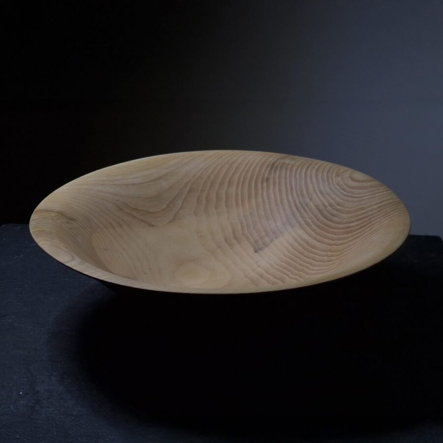 wide Ash wood bowl
