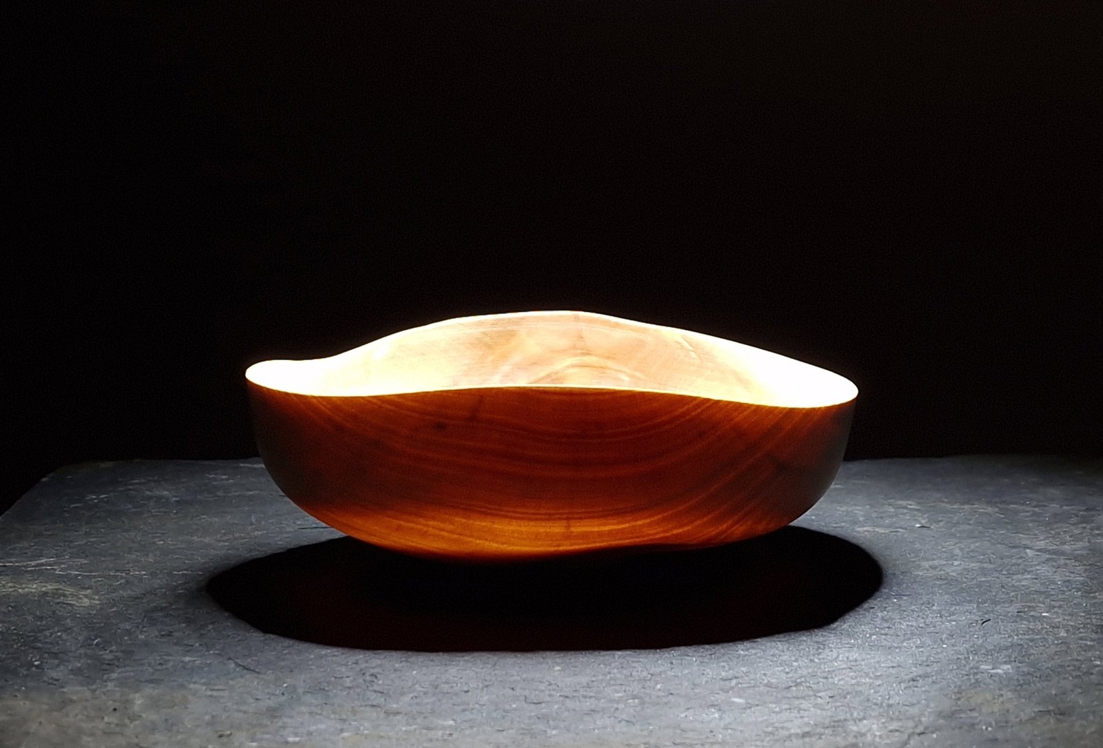 fine turned birchwood bowl