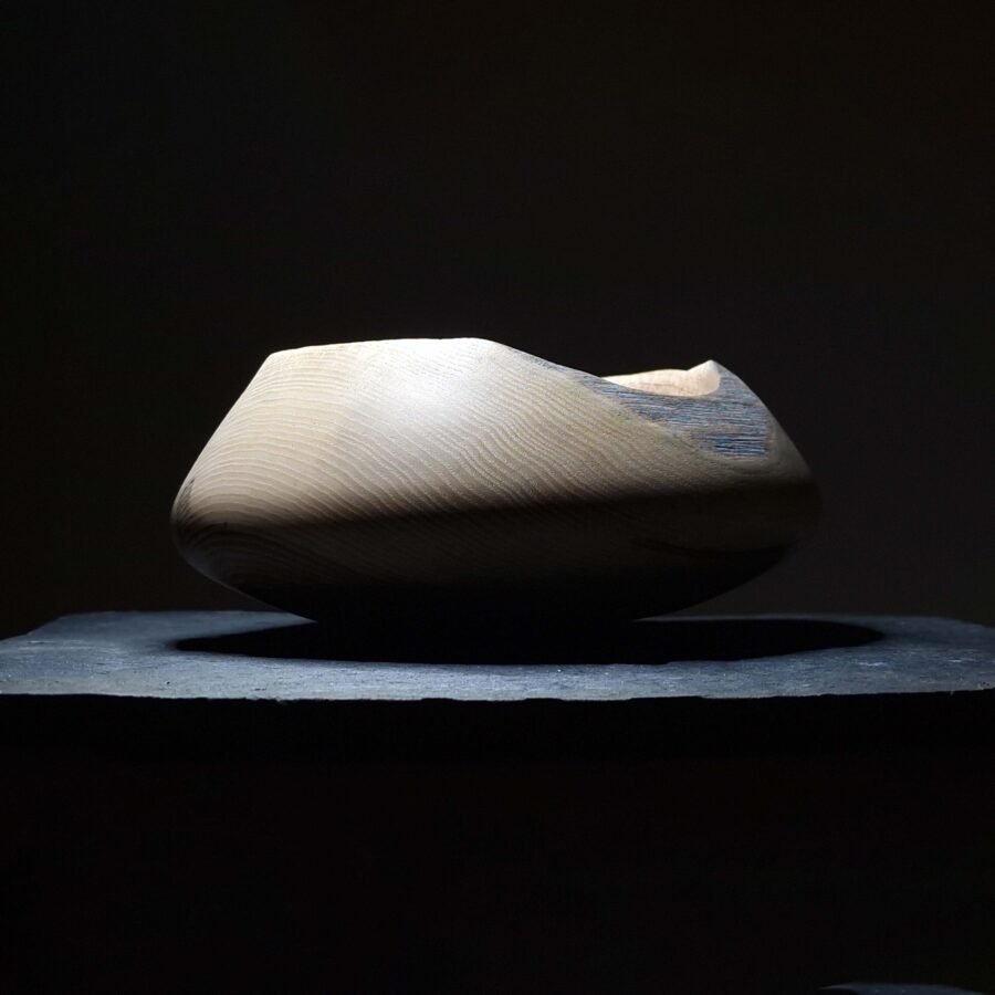 Light on Live Edge Spalted Ash Vessel/Bowl