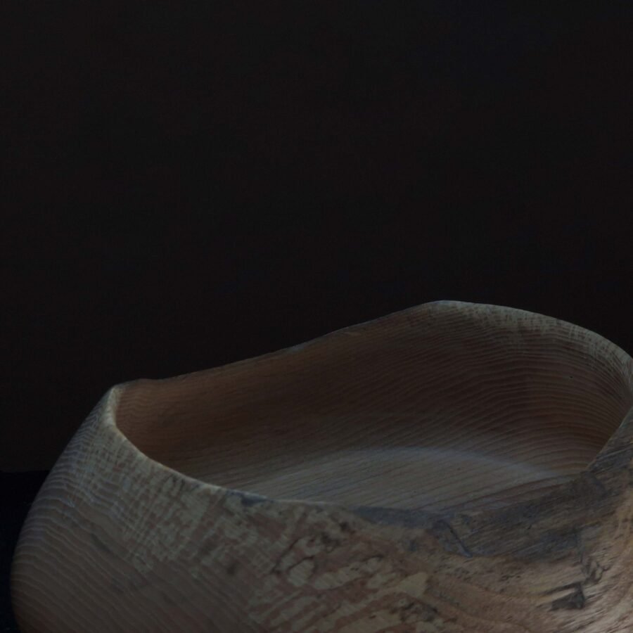 Close up - Live Edge Spalted Ash Vessel/Bowl