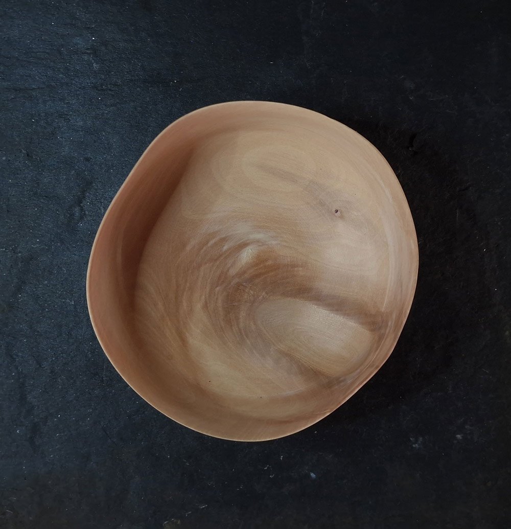 wabi sabi birch wooden bowl