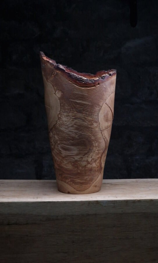 artistic display piece in oak