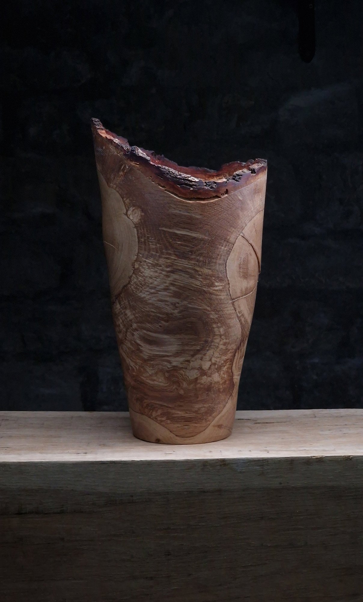 artistic display piece in oak