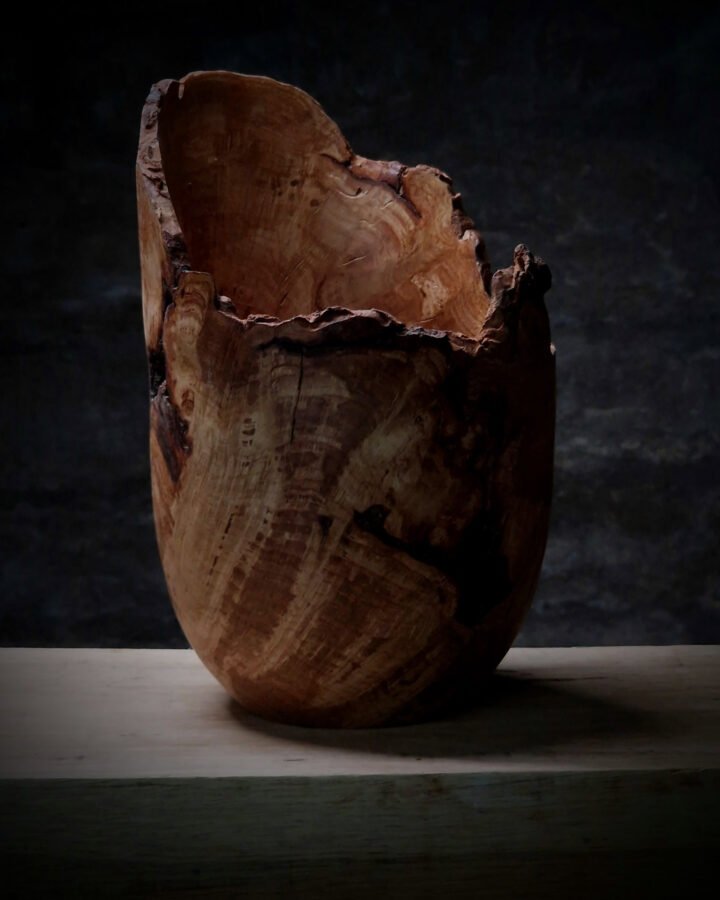 ash vessel artistic statement display piece