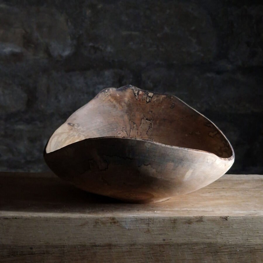 live edge birch bowl