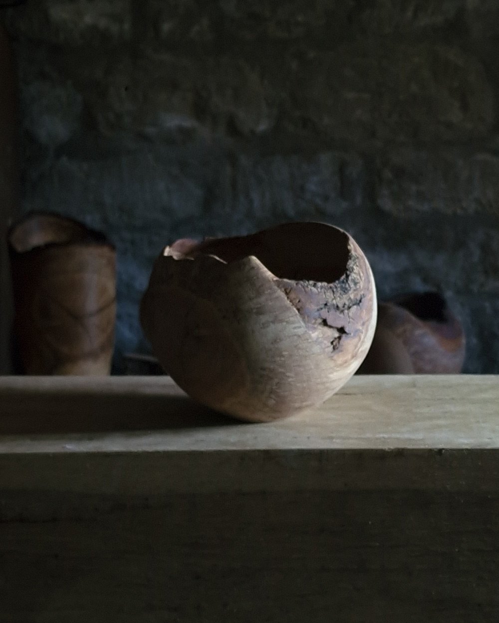 Oak Vessel with eroded rim