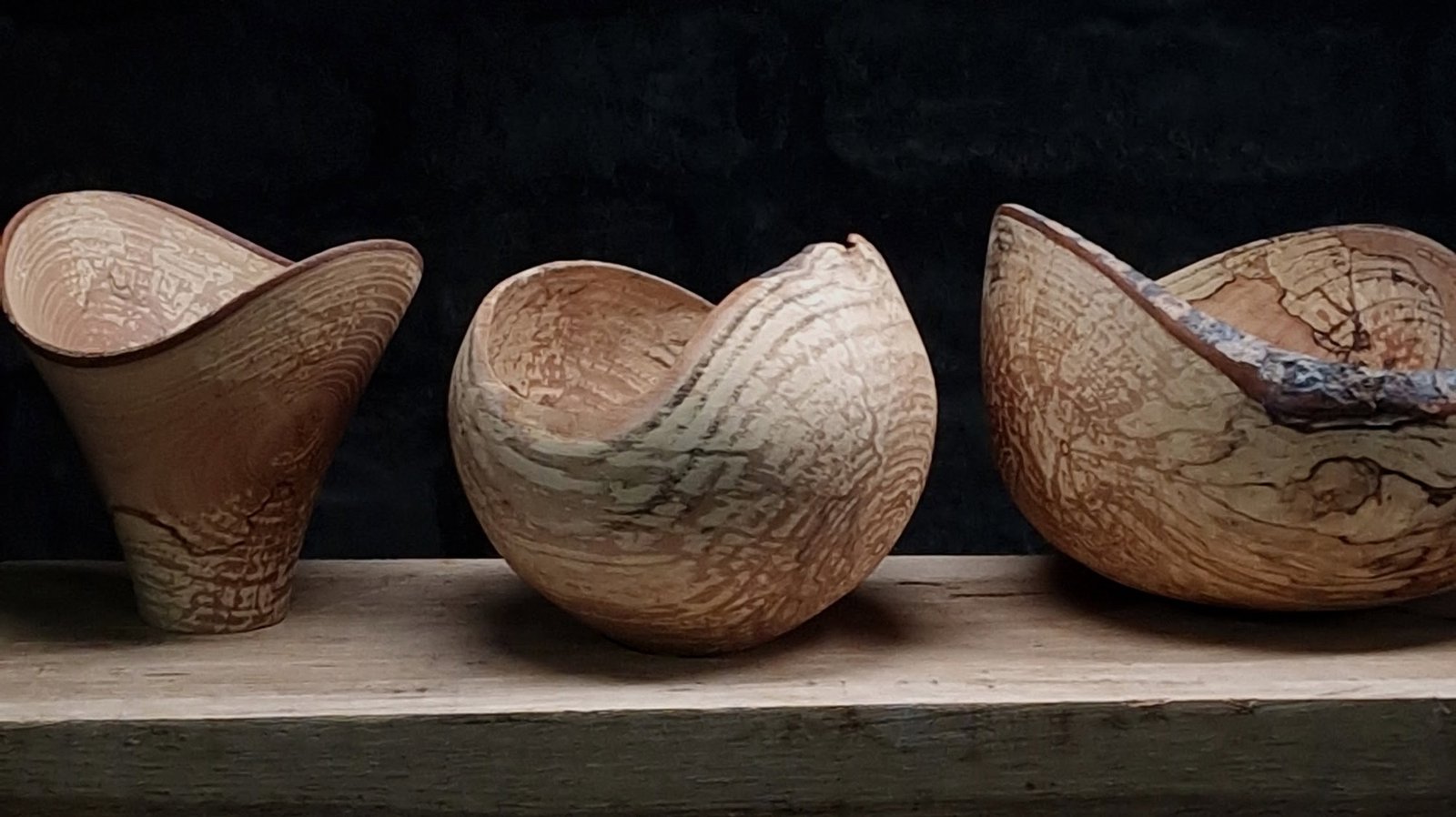 three ash vessels