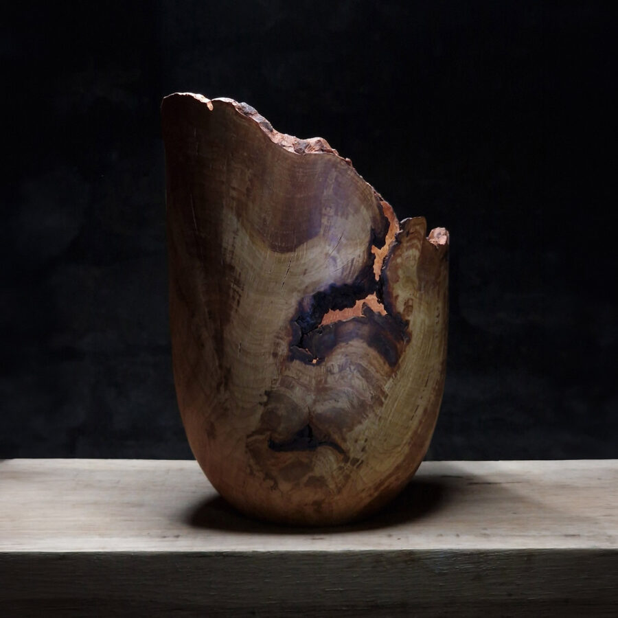 Oak Burr Live Edge Vessel 3