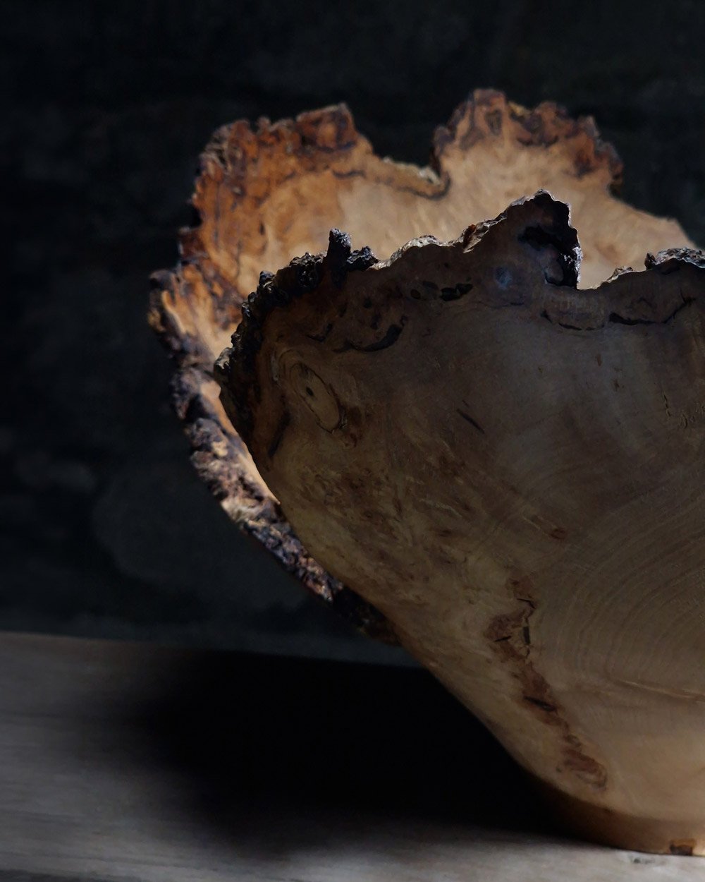 Apple Wood Vessel XII close up