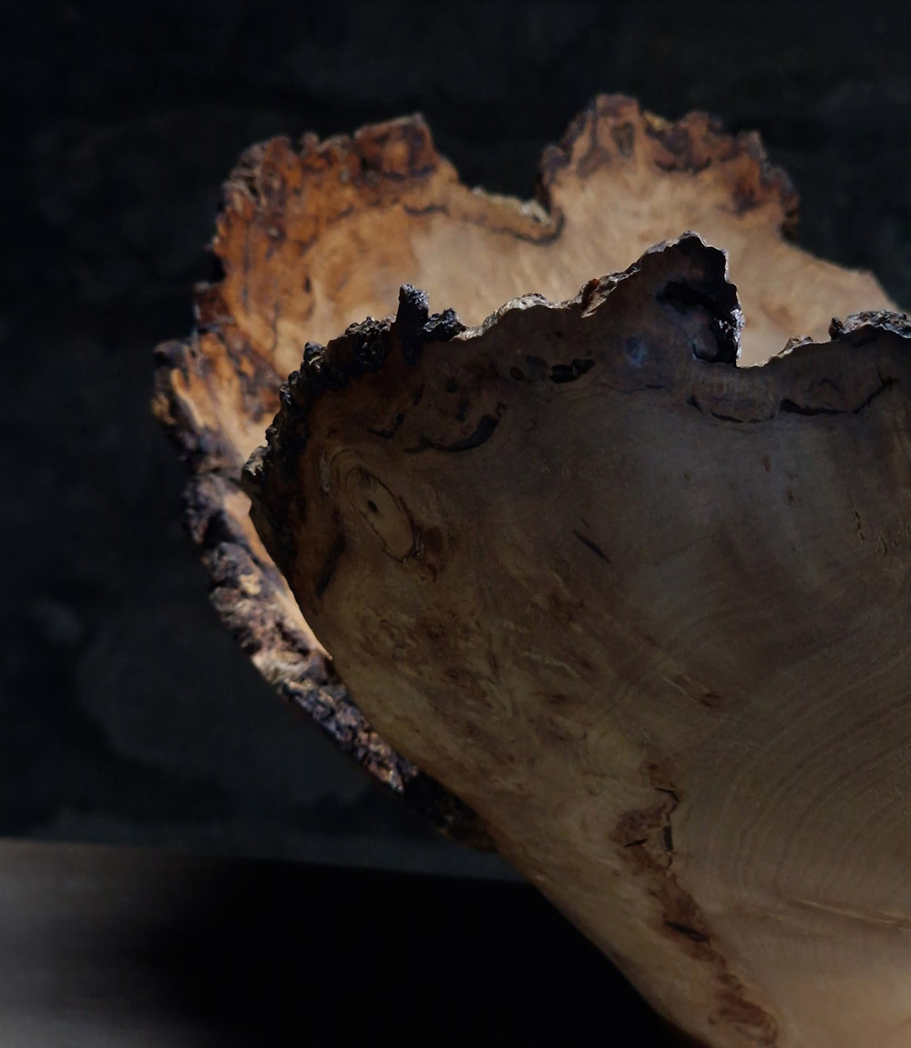 Apple wood vessel no.XIIi close up