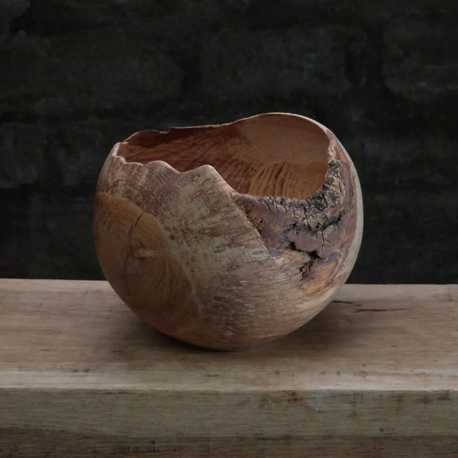 oak display bowl by Alexei Sawyer