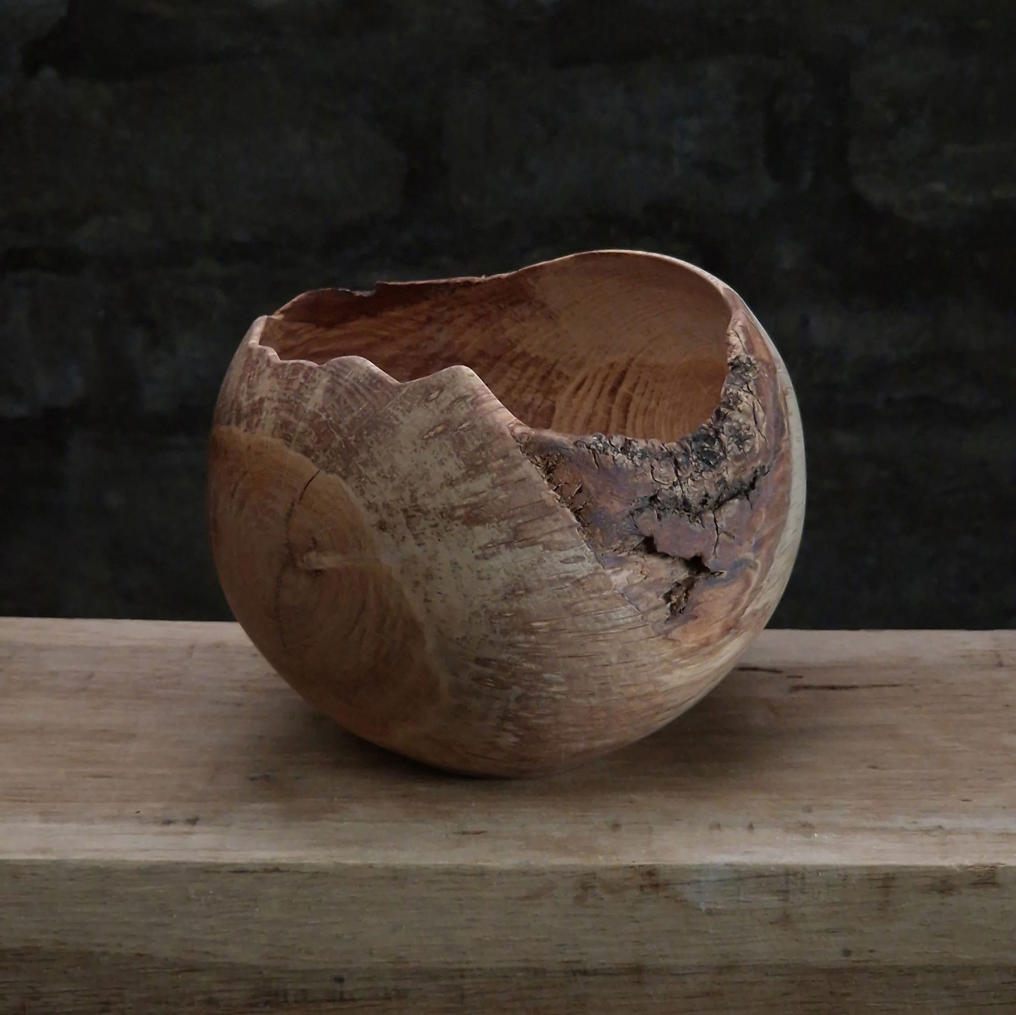 oak display bowl by Alexei Sawyer