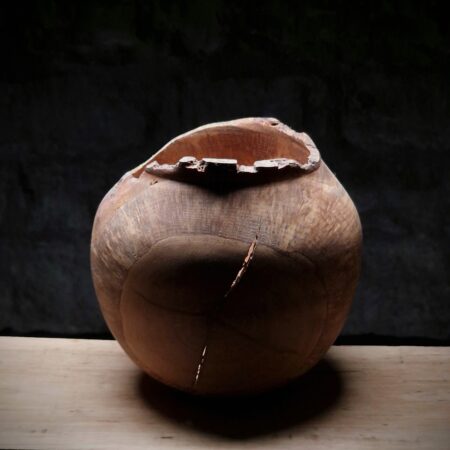 Eroded Rim Antique Style Oak Vessel 2